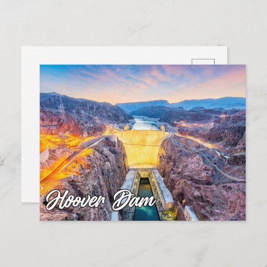 Hoover Dam, Nevada, VS Briefkaart (Voorkant / Achterkant)