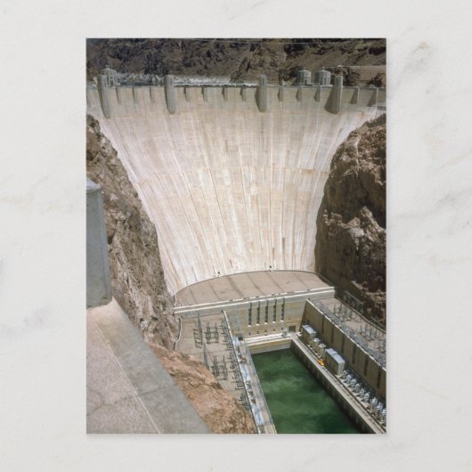 Hoover Dam, onderkant, Nevada/Arizona, Verenigde S Briefkaart (Voorkant)
