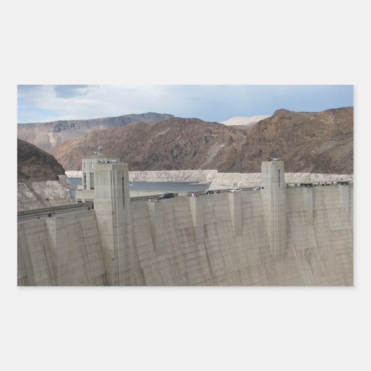Hoover Dam Rechthoekige Sticker (Voorkant)