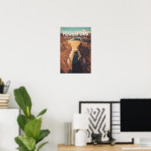 Hoover Dam Reis Kunst Vintage Poster (Thuiskantoor)