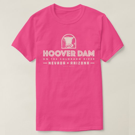 Hoover Dam Tan T-shirt (Design voorkant)