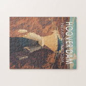 Hoover Dam Travel Art Vintage Legpuzzel (Horizontaal)