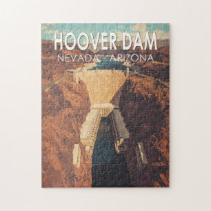 Hoover Dam Travel Art Vintage Legpuzzel