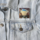 Hoover Dam Vierkante Button 5,1 Cm (In situ)