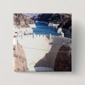 Hoover Dam Vierkante Button 5,1 Cm (Voorkant)