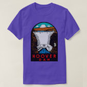 Hoover Dam Vintage Travel T-shirt (Design voorkant)