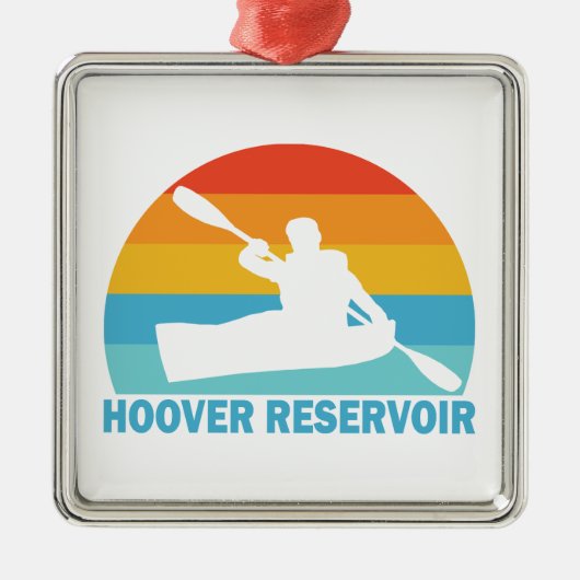 Hoover Reservoir Ohio Kayak Metalen Ornament (Voorkant)