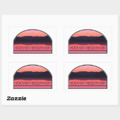 Hoover Reservoir Ohio Red Sunrise Rechthoekige Sticker (Vel)