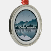 Hoover Reservoir Ohio Reflection Metalen Ornament (Rechts)