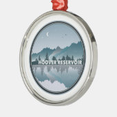 Hoover Reservoir Ohio Reflection Metalen Ornament (Links)