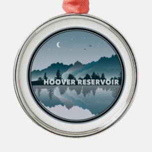 Hoover Reservoir Ohio Reflection Metalen Ornament