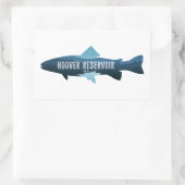 Hoover Reservoir Ohio Vis Rechthoekige Sticker (Tas)