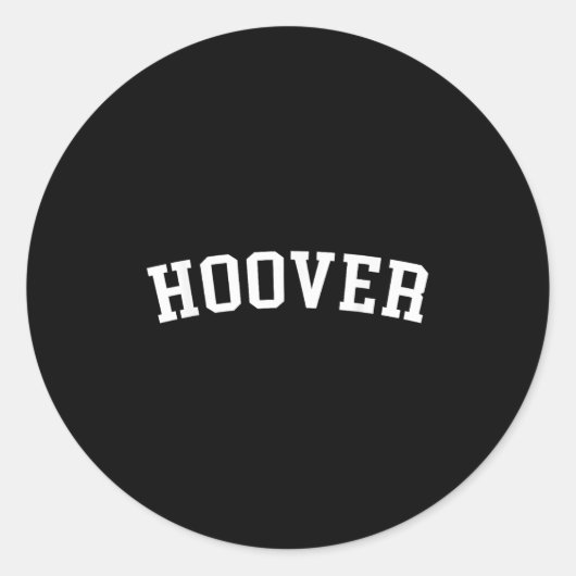 Hoover  ronde sticker (Voorkant)