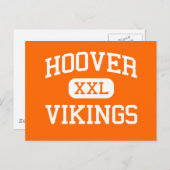 Hoover - Vikings - High School - North Canton Ohio Briefkaart (Voorkant / Achterkant)
