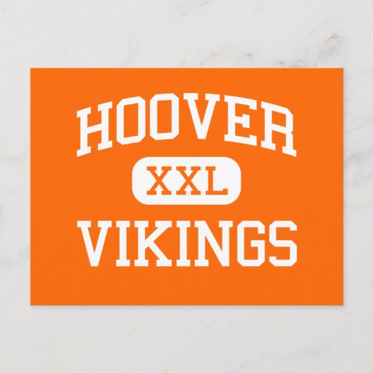Hoover - Vikings - High School - North Canton Ohio Briefkaart (Voorkant)