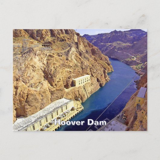 Hooverdam in Arizona Briefkaart (Voorkant)