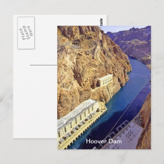 Hooverdam, Nevada Briefkaart (Voorkant / Achterkant)