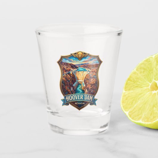 Hooverdam Nevada Shot Glas (Voorkant)