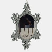 Hooverdam Tin Sneeuwvlok Ornament (Links)