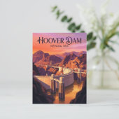 Hooverdam VS Briefkaart (Staand voorkant)