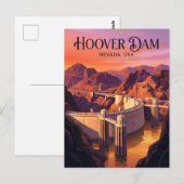 Hooverdam VS Briefkaart (Voorkant / Achterkant)
