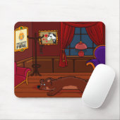 Hooves of Fire Stud Boerderij Mousepad Muismat (Met muis)