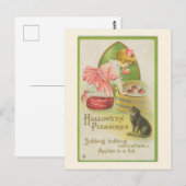 Hoowe'en Pleasures-bobbel voor appels Briefkaart (Voorkant / Achterkant)