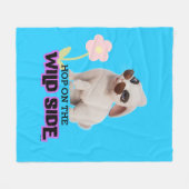 Hop aan de wilde kant fleece deken (Voorkant (Horizontaal))