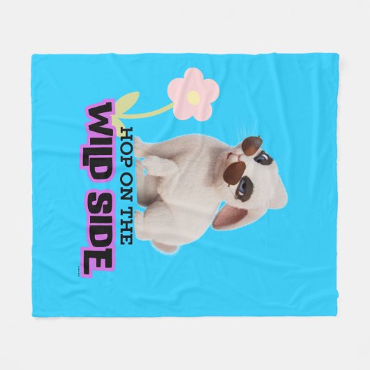 Hop aan de wilde kant fleece deken (Voorkant (Horizontaal))