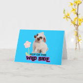 Hop aan de wilde kant kaart (Gele Bloem)