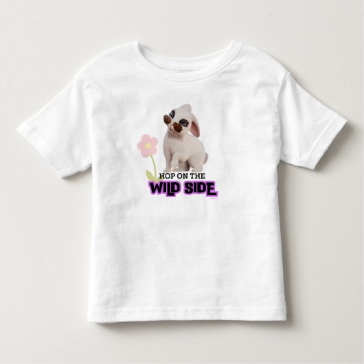 Hop aan de wilde kant kinder shirts (Voorkant)