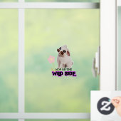 Hop aan de wilde kant raamsticker (Huis)