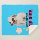 Hop aan de wilde kant sherpa deken (Voorkant (horizontaal))