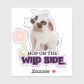 Hop aan de wilde kant sticker (Vel)