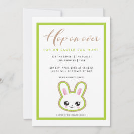 Hop aan over paaseihunt Bunny gepersonaliseerd Kaart