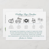 Hop, Bier Trouwprogramma Programmakaart (Voorkant / Achterkant)