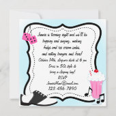 Hop Birthday Invitation Kaart (Achterkant)