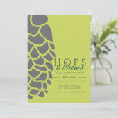 Hop & Brouwen | Brouwerij Party Invite Kaart (Staand voorkant)