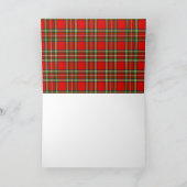 "HOP CALM AND KAT ON", RED TARTAN, CAT TEA PARTIJ KAART (Binnen)
