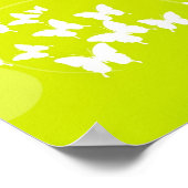 HOP CALM EN ben een groene canvasafdruk Poster (Hoek)