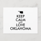 HOP CALM EN LOVE OKLAHOMA BRIEFKAART (Voorkant)