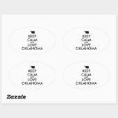 HOP CALM EN LOVE OKLAHOMA OVALE STICKER (Vel)