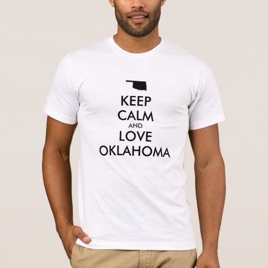  HOP CALM EN LOVE OKLAHOMA T-SHIRT (Voorkant)