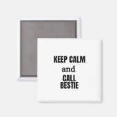 HOP DE KALK EN NOP BESTIE MAGNEET (Voorkant / Achterkant)