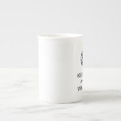 "HOP DE KNOP EN NOEM UW MOMENT" PORSELEIN KOP (Voorkant)