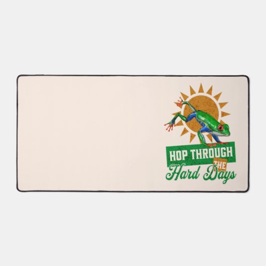 Hop door de moeilijke dagen Amazon Tree Frog Bureaumat (Voorkant)