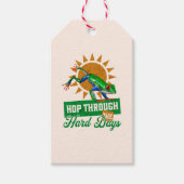 Hop door de moeilijke dagen Amazon Tree Frog Cadeaulabel (Voorkant)