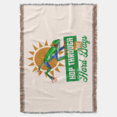 Hop door de moeilijke dagen Amazon Tree Frog Deken (Voorkant Verticaal)