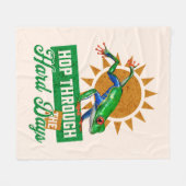 Hop door de moeilijke dagen Amazon Tree Frog Fleece Deken (Voorkant (Horizontaal))