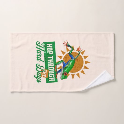 Hop door de moeilijke dagen Amazon Tree Frog Handdoek (Handdoek)